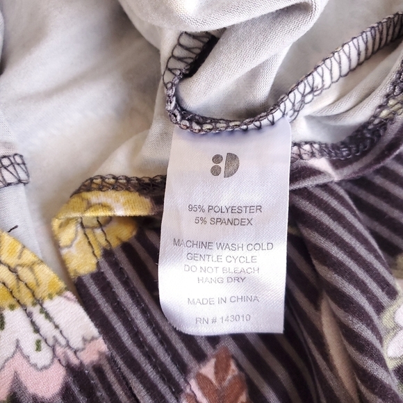 Dot Dot Smile Dress Short-sleeve Black Striped Floral Baby Girls 12-24M - Picture 4 of 4